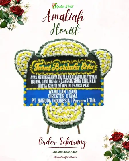 Papan Bunga Duka Wusama